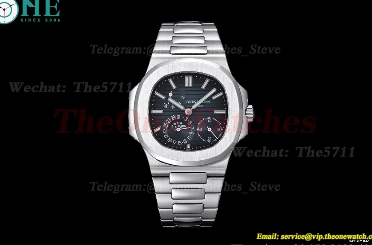 GRF 5712 SS 40mm Nautilus SS A240 Blue Stk 0324